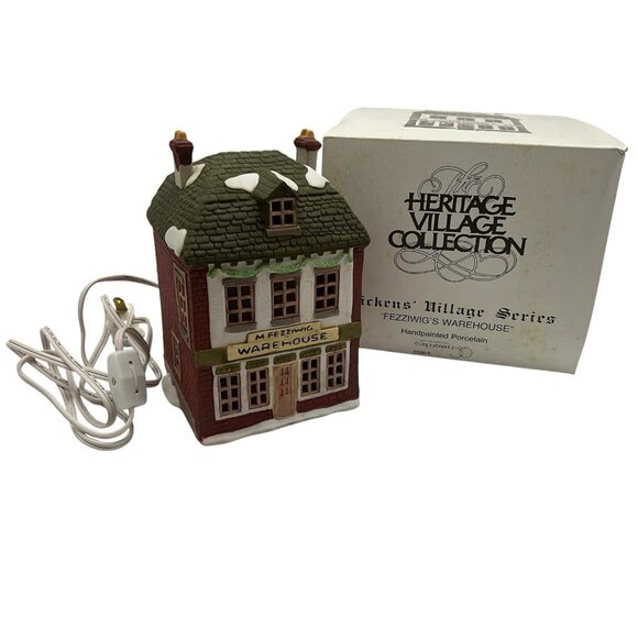 Dept. 56 Dickens' Village Series Fezziwig's Warehouse Christmas Decor Village - Picture 1 of 10